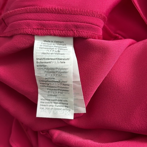 NWT, J. Crew Ruffle Sleeve Pink Jumpsuit with Tie Belt, Size 8 - Picture 11 of 11